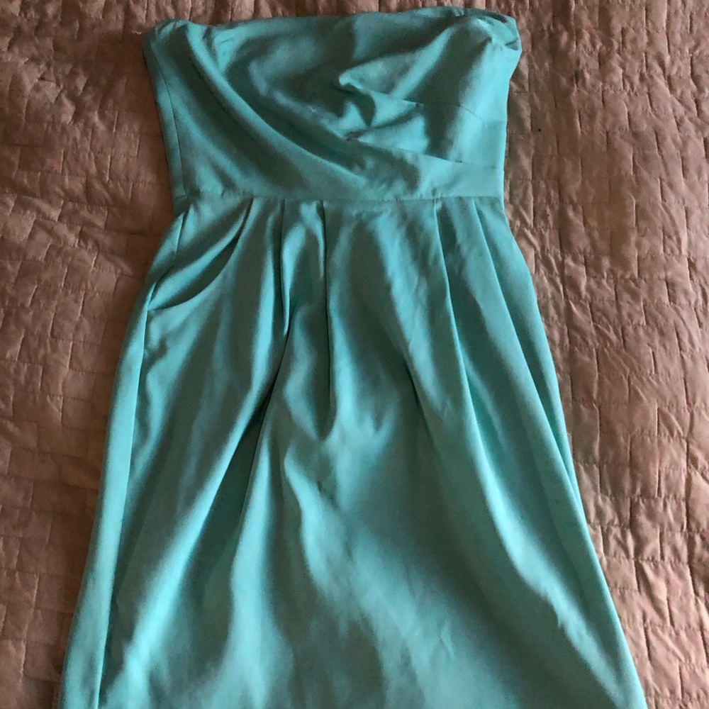 Mint Strapless Dress